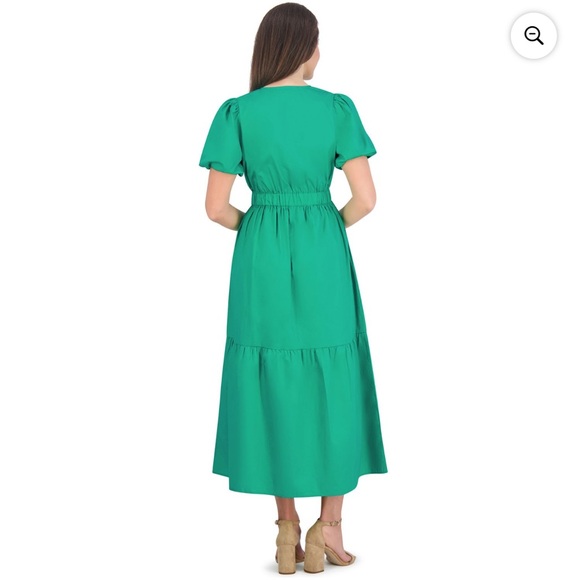 French Connection Green Puff Sleeve Maxi Dress – XL - Picture 3 of 10